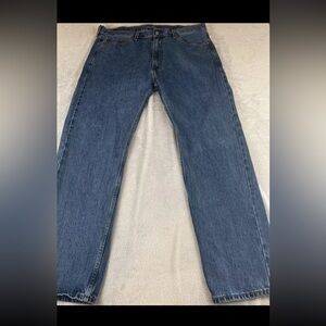 Levis 505 mens blue straight leg denim jeans size 40